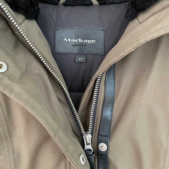 Size small Mackage winter jacket, forest green. - Picture 3 of 6